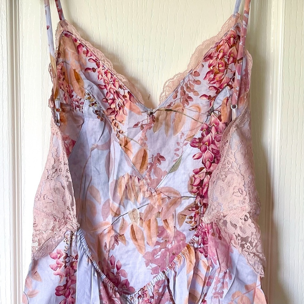 Zimmermann Botanica Teddy Bodysuit Lace Floral Pink Milettia Size 10 NWT - Picture 9 of 10